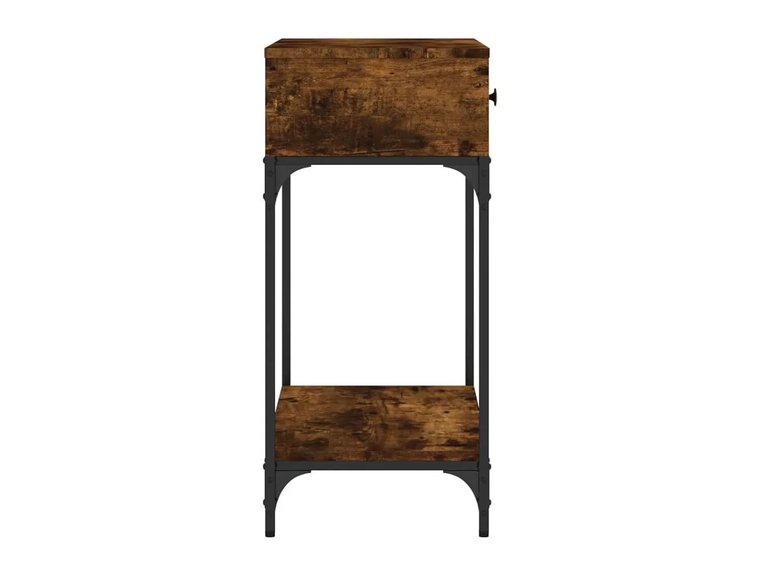 Consola| Mesa consola 75x34,5x75 cm derivados de madeira carvalho fumado PT638832 Castanho
