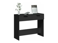 Best vidaxl Mesa consola 90x36x75 cm derivados de madeira Preto