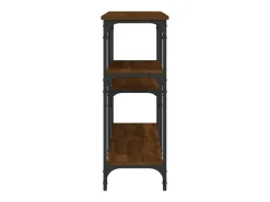 vidaxl Mesa consola 160x29x75 cm derivados madeira carvalho castanho^ Consola