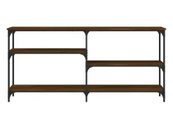vidaxl Mesa consola 160x29x75 cm derivados madeira carvalho castanho^ Consola