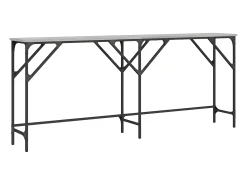 Consola* Mesa consola 180x29x75 cm derivados de madeira sonoma PT368304 Cinzento