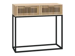 Mesa consola 80x30x75 cm derivados de madeira e ferro PT832043^ Consola