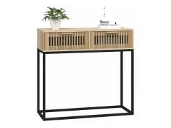 Mesa consola 80x30x75 cm derivados de madeira e ferro PT832043^ Consola
