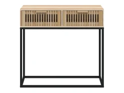 Mesa consola 80x30x75 cm derivados de madeira e ferro PT832043^ Consola