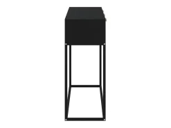 Consola|vidaxl Mesa consola 105x30x75 cm derivados de madeira e ferro Preto