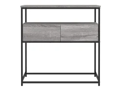 Consola|vidaxl Mesa consola 75x40x75 cm derivados de madeira sonoma Cinzento
