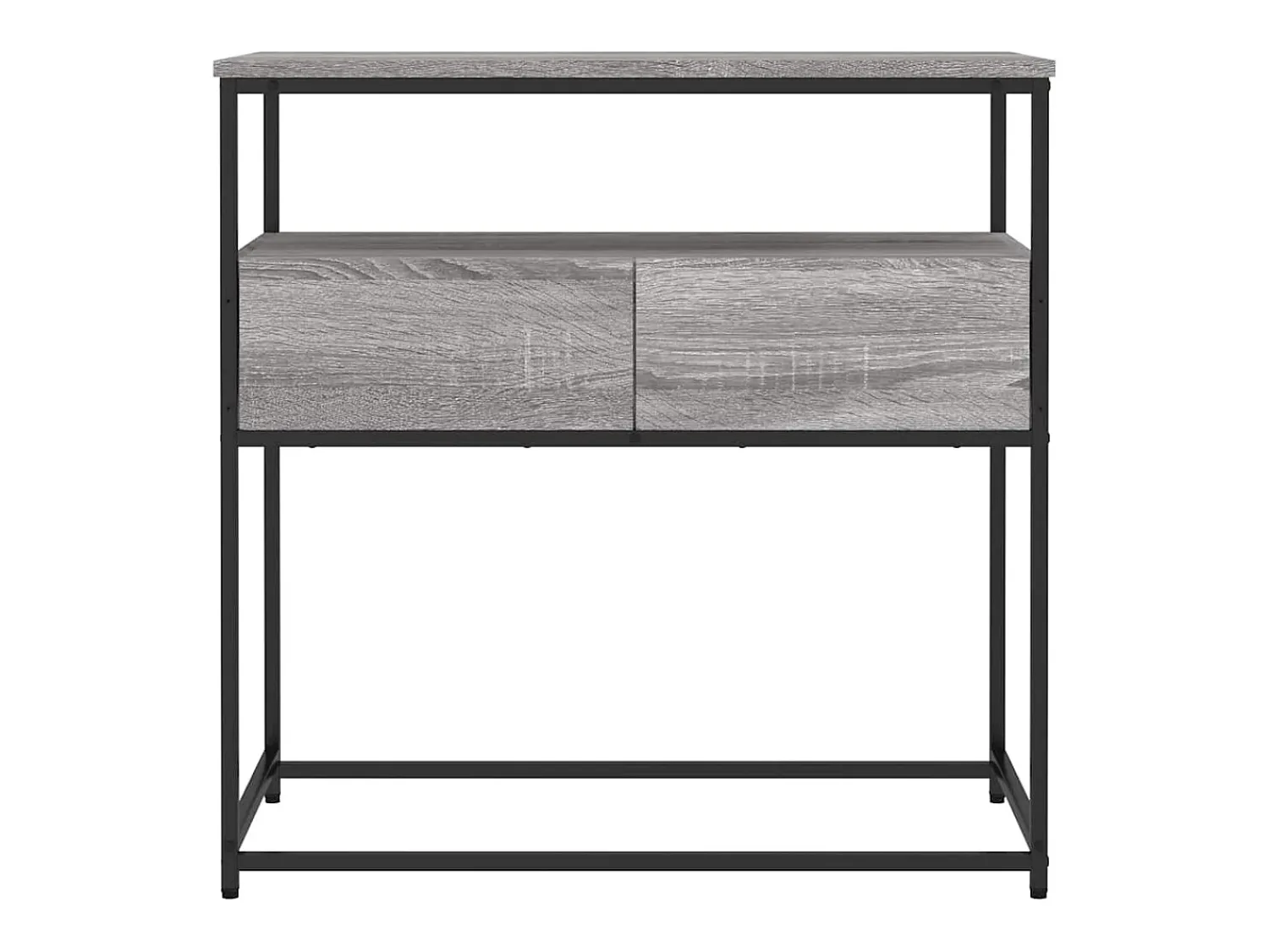 Consola|vidaxl Mesa consola 75x40x75 cm derivados de madeira sonoma Cinzento