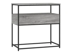 Consola|vidaxl Mesa consola 75x40x75 cm derivados de madeira sonoma Cinzento