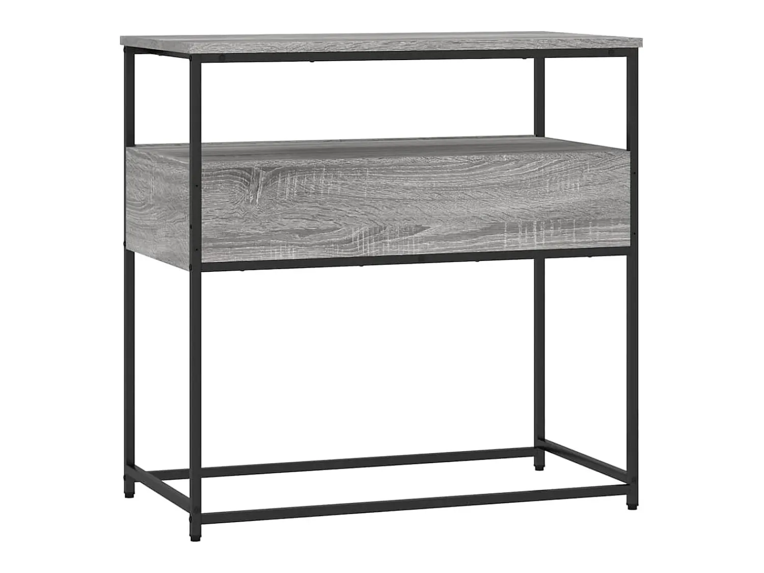 Consola|vidaxl Mesa consola 75x40x75 cm derivados de madeira sonoma Cinzento