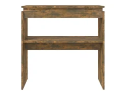 Consola* Mesa consola 80x30x80 cm derivados de madeira carvalho fumado PT789239 Castanho