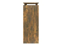 Consola* Mesa consola 80x30x80 cm derivados de madeira carvalho fumado PT789239 Castanho