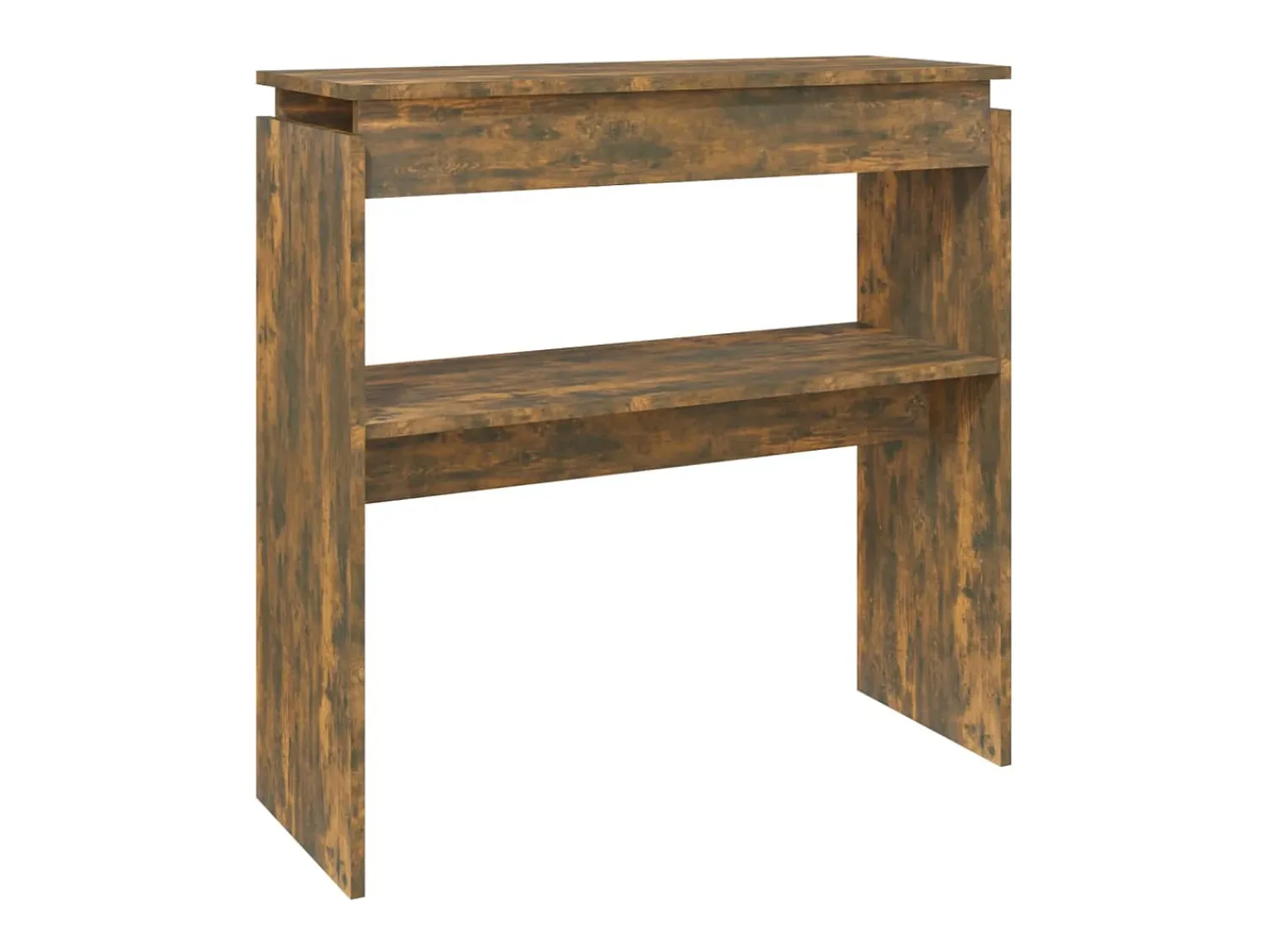 Consola* Mesa consola 80x30x80 cm derivados de madeira carvalho fumado PT789239 Castanho