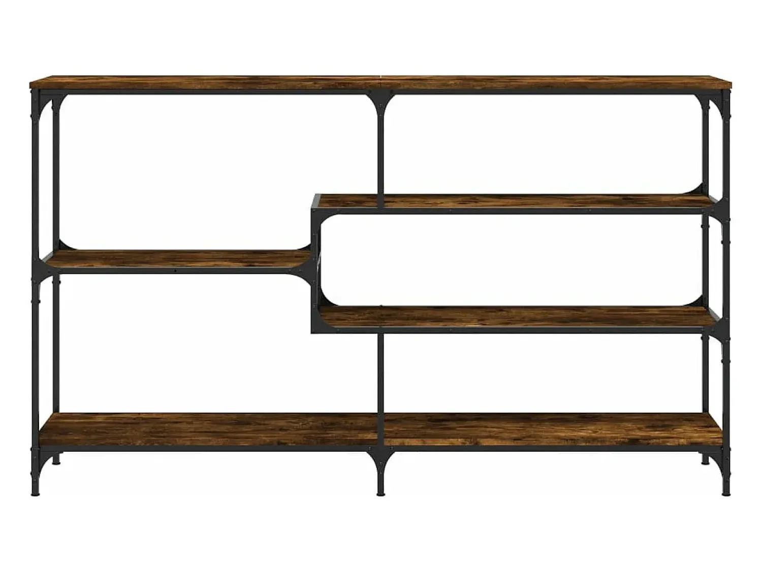 New vidaxl Mesa consola 160x32x95 cm derivados de madeira carvalho fumado Natural claro