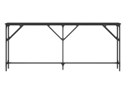 Consola| Mesa consola 180x23x75 cm derivados de madeira PT707881 Preto