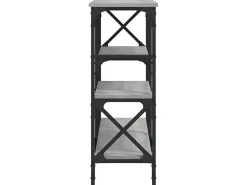 Consola* Mesa consola 150x29x76,5 cm derivados madeira sonoma PT144844 Cinzento