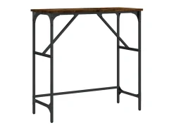 Mesa consola 75x32x75 cm derivados de madeira carvalho fumado PT634261^ Consola