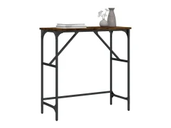 Mesa consola 75x32x75 cm derivados de madeira carvalho fumado PT634261^ Consola