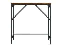 Mesa consola 75x32x75 cm derivados de madeira carvalho fumado PT634261^ Consola