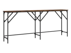 Consola* Mesa consola 180x29x75 cm derivados de madeira carvalho fumado PT719158 Castanho
