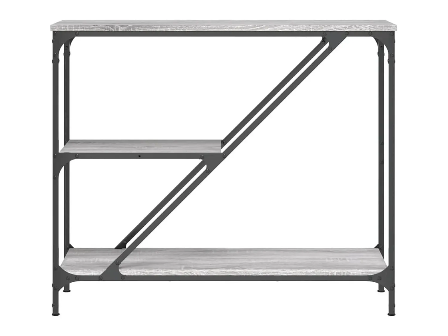 Consola* Mesa consola 88,5x30x75 cm derivados de madeira sonoma PT605204 Cinzento