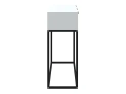 Consola|vidaxl Mesa consola 105x30x75 cm derivados de madeira e ferro Branco