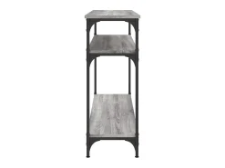 Consola* Mesa consola 100x29x75 cm derivados de madeira sonoma PT134979 Cinzento