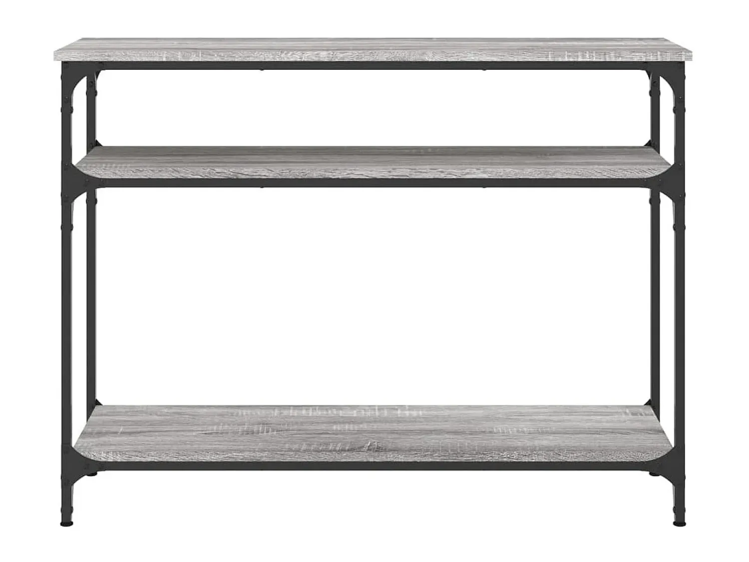 Consola* Mesa consola 100x29x75 cm derivados de madeira sonoma PT134979 Cinzento