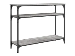 Consola* Mesa consola 100x29x75 cm derivados de madeira sonoma PT134979 Cinzento