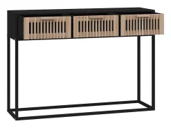 Mesa consola 105x30x75 cm derivados de madeira e ferro PT384193^ Consola