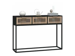 Mesa consola 105x30x75 cm derivados de madeira e ferro PT384193^ Consola