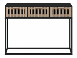 Mesa consola 105x30x75 cm derivados de madeira e ferro PT384193^ Consola