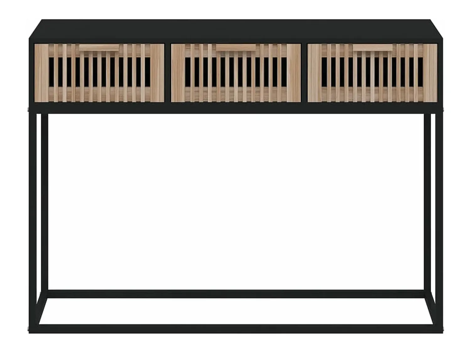 Mesa consola 105x30x75 cm derivados de madeira e ferro PT384193^ Consola