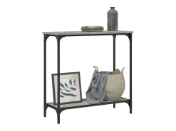 Outlet Mesa consola 75x30,5x75 cm derivados de madeira sonoma PT574406 Cinzento