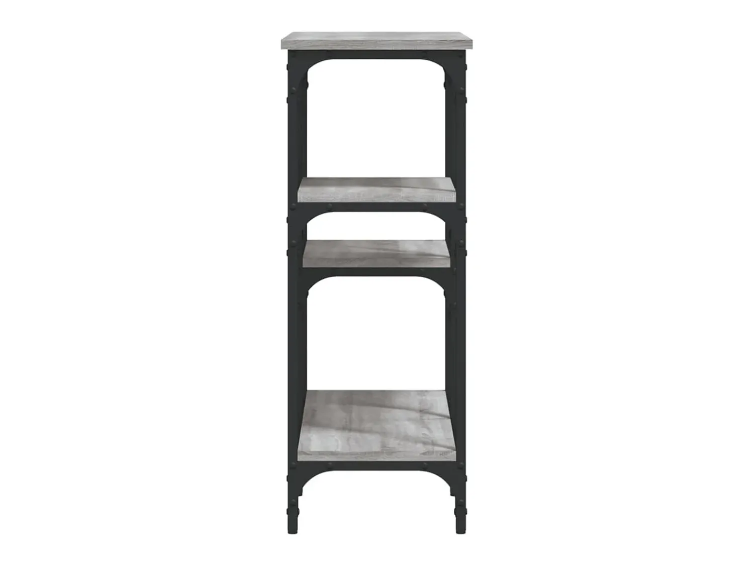 Consola| Mesa consola 80x29x75 cm derivados de madeira sonoma PT881274 Cinzento