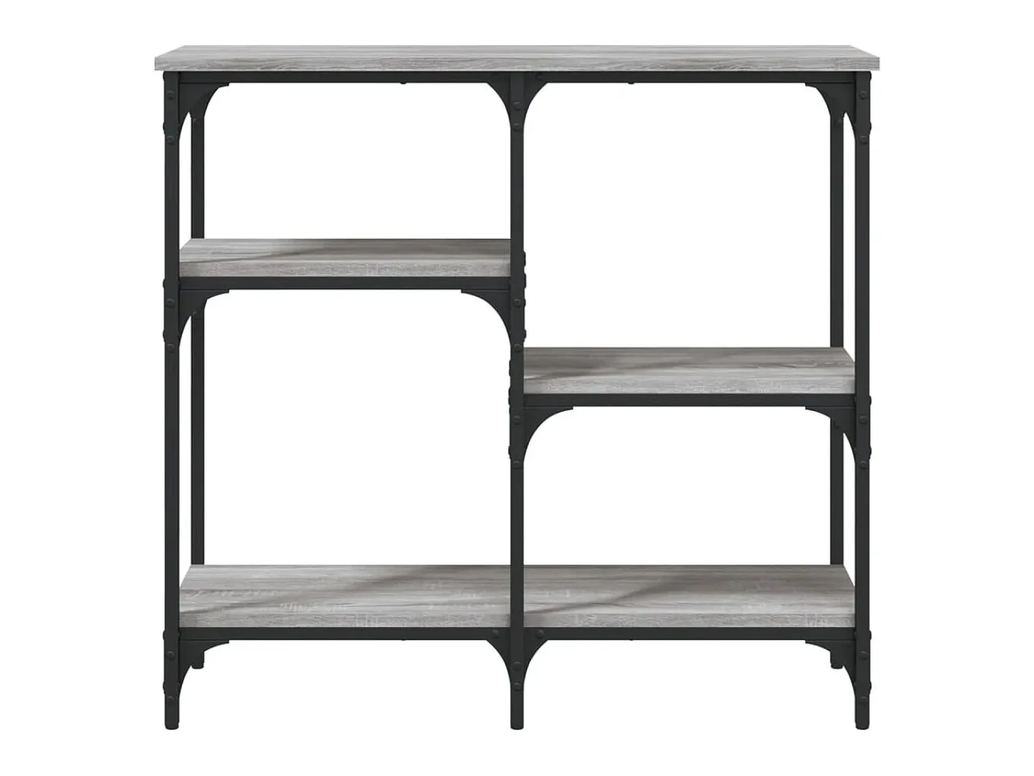 Consola| Mesa consola 80x29x75 cm derivados de madeira sonoma PT881274 Cinzento
