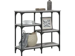 Consola| Mesa consola 80x29x75 cm derivados de madeira sonoma PT881274 Cinzento