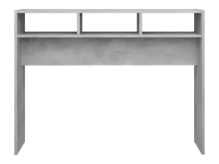 Consola* Mesa consola 105x30x80 cm derivados de madeira cimento PT965664 Cinzento