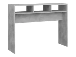 Consola* Mesa consola 105x30x80 cm derivados de madeira cimento PT965664 Cinzento