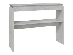 Consola|vidaxl Mesa consola 102x30x80 cm derivados de madeira cimento Cinzento
