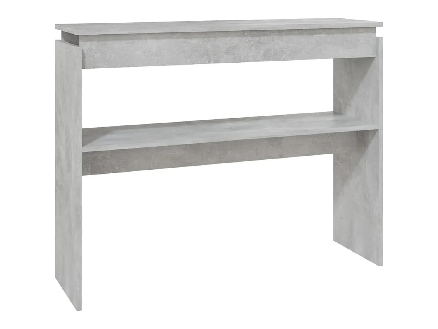 Consola|vidaxl Mesa consola 102x30x80 cm derivados de madeira cimento Cinzento