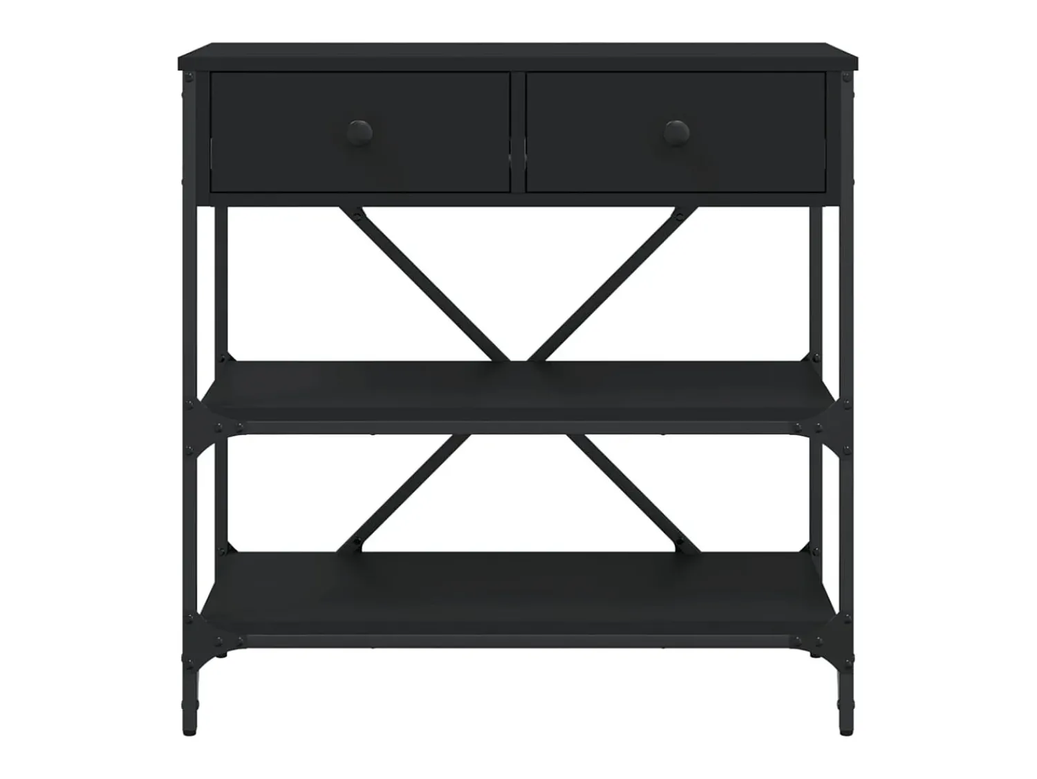 vidaxl Mesa consola 75x34,5x75 cm derivados de madeira^ Consola