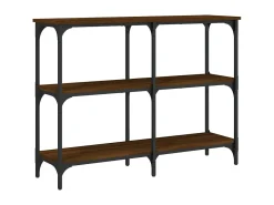 Consola| Mesa consola 100x29x75 cm derivados madeira carvalho PT437125 Castanho