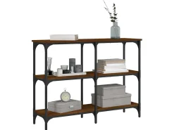 Consola| Mesa consola 100x29x75 cm derivados madeira carvalho PT437125 Castanho