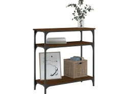 Best Mesa consola 75x29x75 cm derivados madeira carvalho PT490753 Castanho