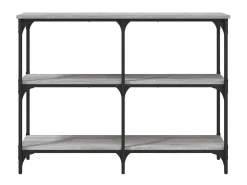 Consola| Mesa consola 100x29x75 cm derivados de madeira sonoma PT177869 Cinzento