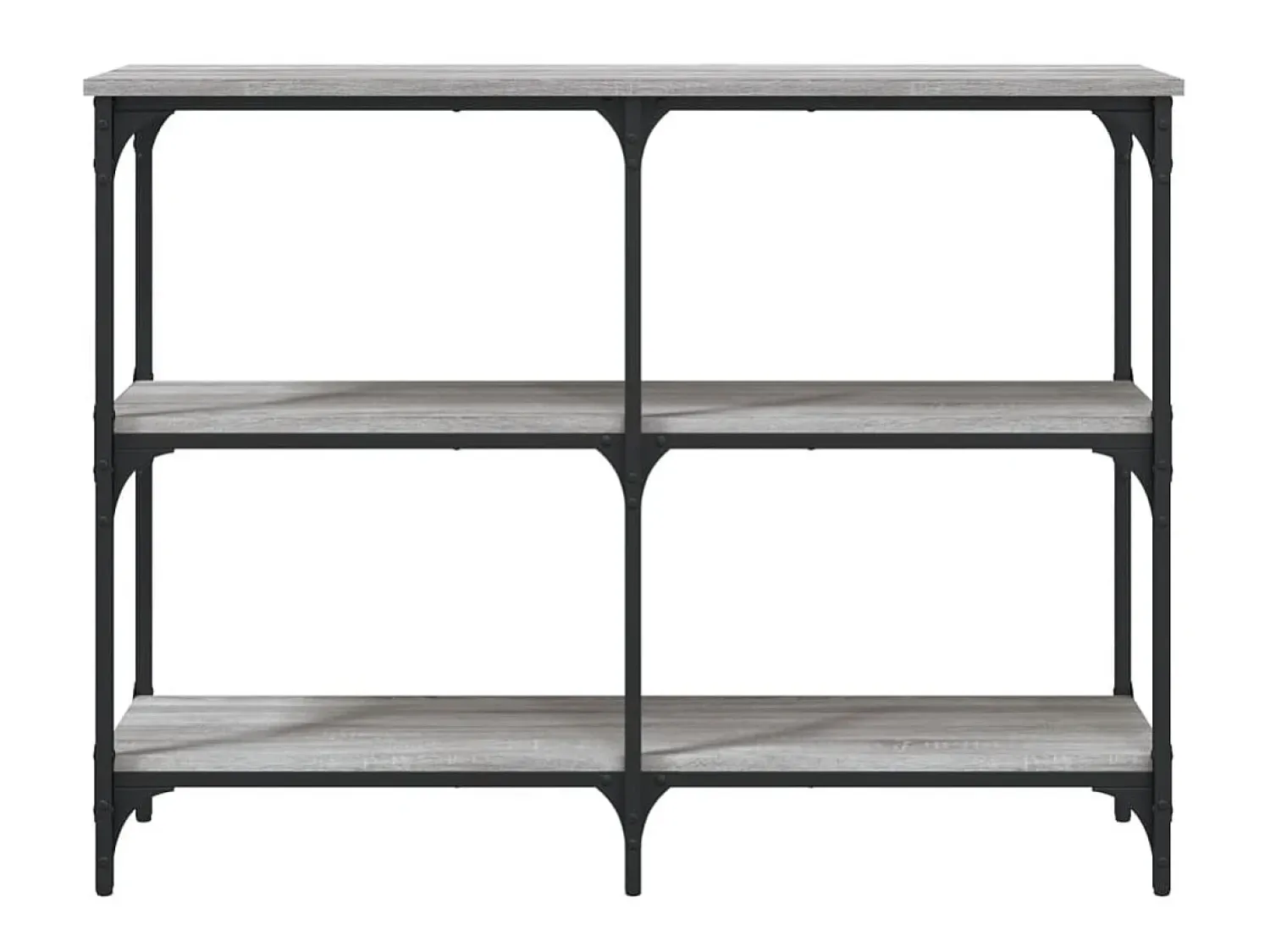 Consola| Mesa consola 100x29x75 cm derivados de madeira sonoma PT177869 Cinzento