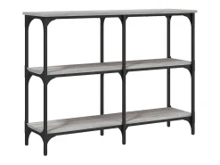 Consola| Mesa consola 100x29x75 cm derivados de madeira sonoma PT177869 Cinzento