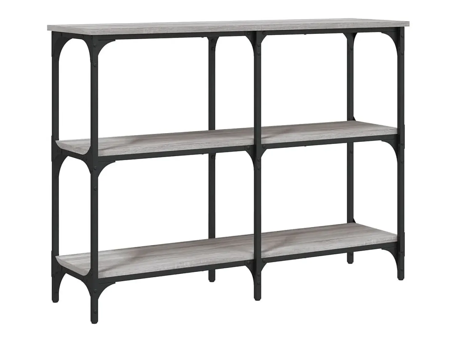 Consola| Mesa consola 100x29x75 cm derivados de madeira sonoma PT177869 Cinzento