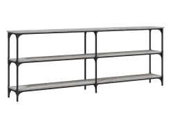 Consola|vidaxl Mesa consola 200x29x75 cm derivados de madeira sonoma Cinzento