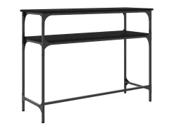 Discount vidaxl Mesa consola 100x35,5x75 cm derivados de madeira Preto